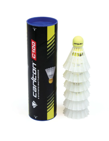 TUBO 6 VOLANTE BÁDMINTON CARLTON C100