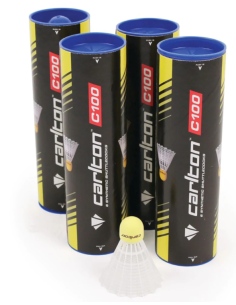 TUBO 6 VOLANTE BÁDMINTON CARLTON C100 2