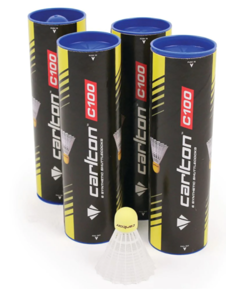 TUBO 6 VOLANTE BÁDMINTON CARLTON C100