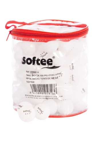 BOLSA 100 PELOTAS PP BLANCAS TENIS DE MESA