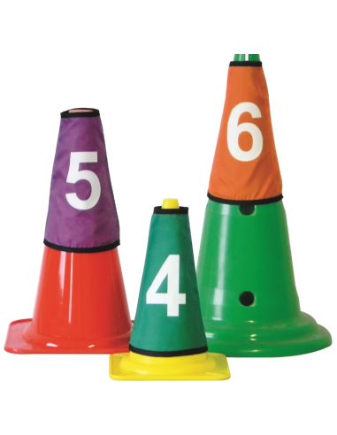 FUNDAS PARA CONOS NUMERADAS DEL 1 AL 10