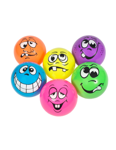 SET 6 BOLAS CON CARAS