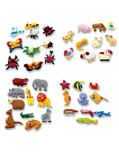 PACK VELCROS 40 PIEZAS NATURALEZA