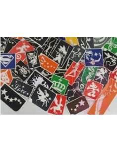 SET 50 UDS. DE PLANTILLAS PARA TATTOOS