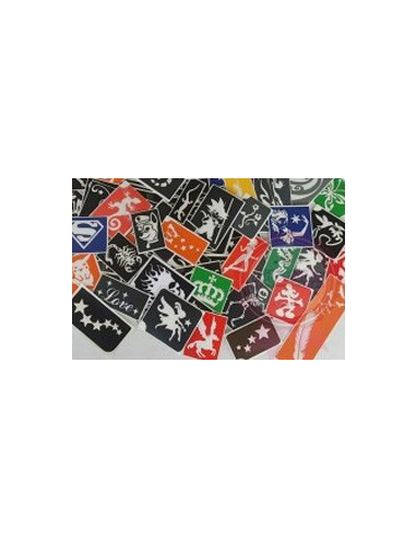 SET 50 UDS. DE PLANTILLAS PARA TATTOOS