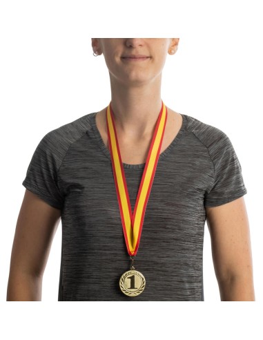 CINTA MEDALLA CON MOSQUETÓN BANDERA BALEARES