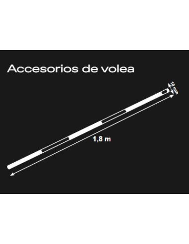 JUEGO ANTENAS PARA RED VOLEIBOL COMPETICIÓN...