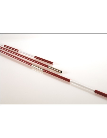 JUEGO ANTENAS PARA RED VOLEIBOL COMPETICIÓN LÍNEA ORO NEGRO