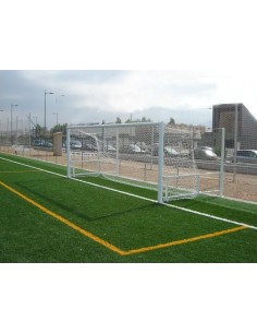 JUEGO PORTERÍAS ALUMINIO FÚTBOL ABATIBLES