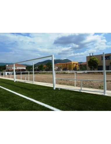 JUEGO PORTERÍAS ALUMINIO FÚTBOL ABATIBLES