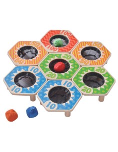 JUEGO DE LANZAMIENTO Y PUNTERÍA 7 CANASTAS