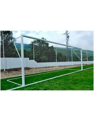 JUEGO PORTERÍAS ALUMINIO FÚBOL 11 / 7 FIJAS