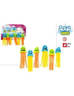 AQUA WORLD - JUEGO ACUATICO PULPOS 6 UDS 2