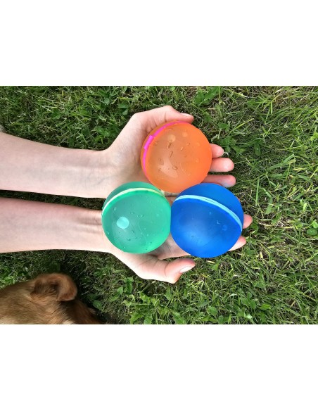 SET 3 PELOTAS MAGNÉTICAS REUSABLES BATALLA DE AGUA