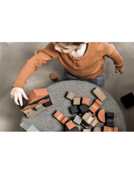 BLOQUES DE CONSTRUCCIÓN ESPUMA EVA (80 PCS) BOSQUE CON BOLSA DE LINO