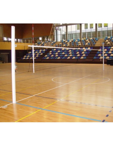 JUEGO POSTES VOLEIBOL ACERO EMPOTRABLES CON...