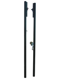JUEGO POSTES VOLEIBOL ACERO FIJOS Ø 80 MM