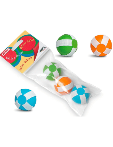 SET 3 PELOTAS VELCRO