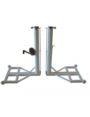 JUEGO POSTES TENIS METÁLICOS TRASLADABLES CON...