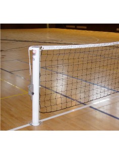 JUEGO POSTES TENIS METÁLICOS EMPOTRABLES CON ANCLAJE Ø90MM