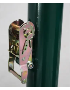 JUEGO POSTES TENIS O PÁDEL METÁLICOS FIJOS REDONDOS 2