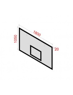 TABLERO BALONCESTO POLIÉSTER 20MM 2